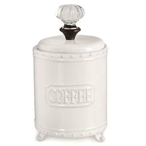 Ceramic Coffee Canister with Door Knob Handle