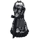 Floral Cotton Apron with Pockets for Women
