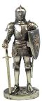 Ebros 7 Sir Geoffrey Knight Statue with Lion Shield | Classic Historia