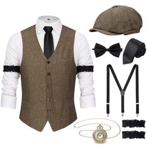 1920s Costume Accessories Set for Men