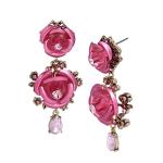 Betsey Johnson Floral Drop Earrings