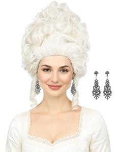 Platinum Blonde Colonial Wig for Costume Parties