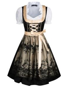 Scarlet Dirndl Dress Set for Festive Occasions
