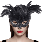 AotheFory Peacock Feather Halloween Masquerade Mask