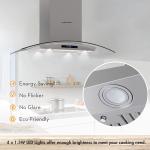 Firegas 36" Island Range Hood with LED Lights