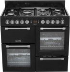 Leisure 100cm Cookmaster Black Gas Range Cooker