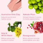 Sand & Sky Pink Clay Mask Set with Brush