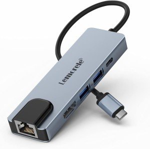 Lemorele 6-in-1 USB-C Hub with Ethernet