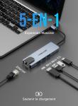 Lemorele 6-in-1 USB-C Hub with Ethernet