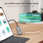 USB-C SD Card Reader for iPhone and MacBook