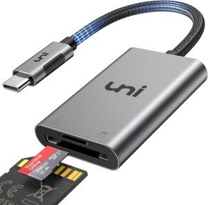 USB-C SD Card Reader for iPhone and MacBook