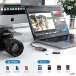 USB-C SD Card Reader for iPhone and MacBook