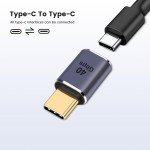 BORLTER 40Gbps USB-C 90° Adapter for Devices
