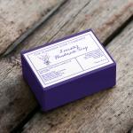 White Lavender Waterproof Soap Box Labels