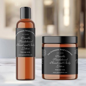 Black Vintage Style Cosmetics Bottle Label