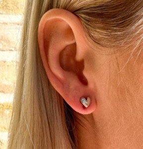James Avery | Solid Heart Sliver Studs