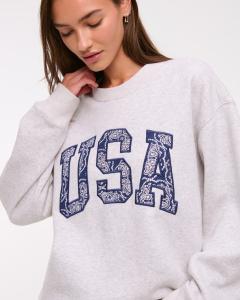 USA Oversized Sunday Crew Sweater