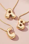 Anthropologie | Bubble Letter Monogram Necklace