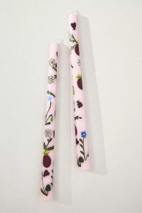 Anthropologie | Faye Handpainted Taper Candles, Set of 2