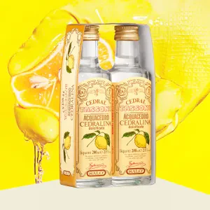 AcquaCedro Tassoni (2 x 200 cl) Historic Italian Drink 