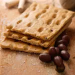 Hand-made Focaccia Genovese with Taggiasca Olives 