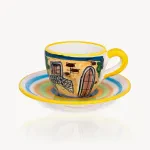 "Romeo & Juliet" - Hand-painted Coffee Cup 