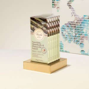 Set of 6 White Chocolate Salted Nuts Bars 21.16 oz
