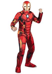 MARVEL Iron Man Costume - Padded Jumpsuit, Mask