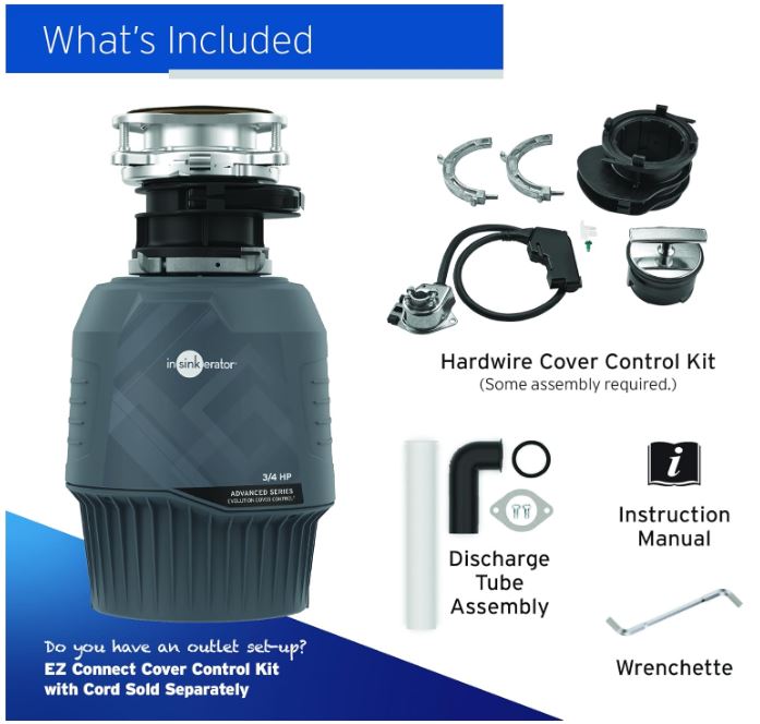 Whats Included InSinkerator Cover Control
