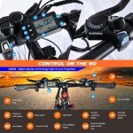 Vfamky 1000W Electric Mountain Bike with Suspension