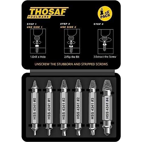 THOSAF double ended extractor bits for stripped screws
